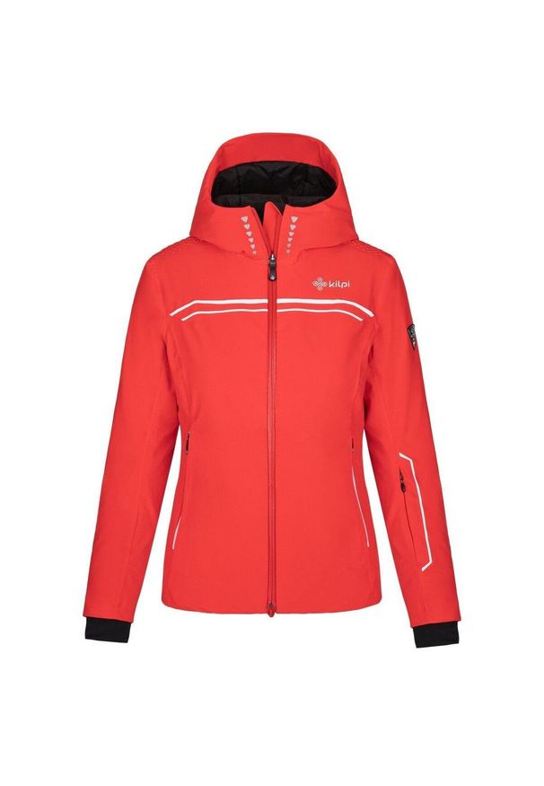 Damska kurtka narciarska Kilpi Cortini. Kolor: czerwony. Materiał: nylon. Sezon: zima. Sport: narciarstwo