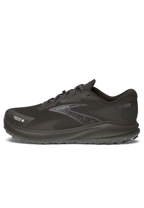 Buty do biegania damskie Brooks Divide 5 Gtx. Zapięcie: sznurówki. Kolor: czarny. Materiał: materiał, syntetyk. Szerokość cholewki: normalna