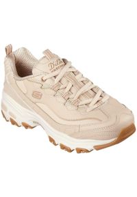 skechers - Adidasy Skechers D'lites-goo, Kobiety. Kolor: brązowy. Materiał: materiał, syntetyk