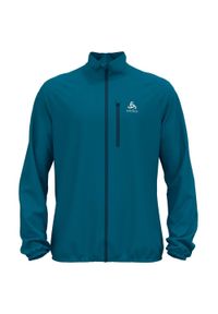 Kurtka tech. męska Odlo Jacket ZEROWEIGHT. Kolor: niebieski. Sport: turystyka piesza #1