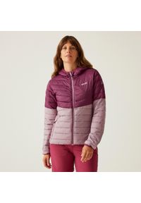 Regatta - Damska pikowana kurtka z kapturem Hillpack IV. Typ kołnierza: kaptur. Kolor: niebieski. Materiał: tkanina, poliamid, puch. Sport: turystyka piesza #1