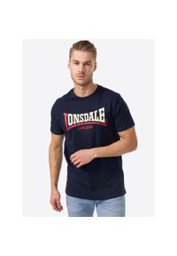 Koszulka Lonsdale Two Tone. Kolor: niebieski. Materiał: dzianina, bawełna #1