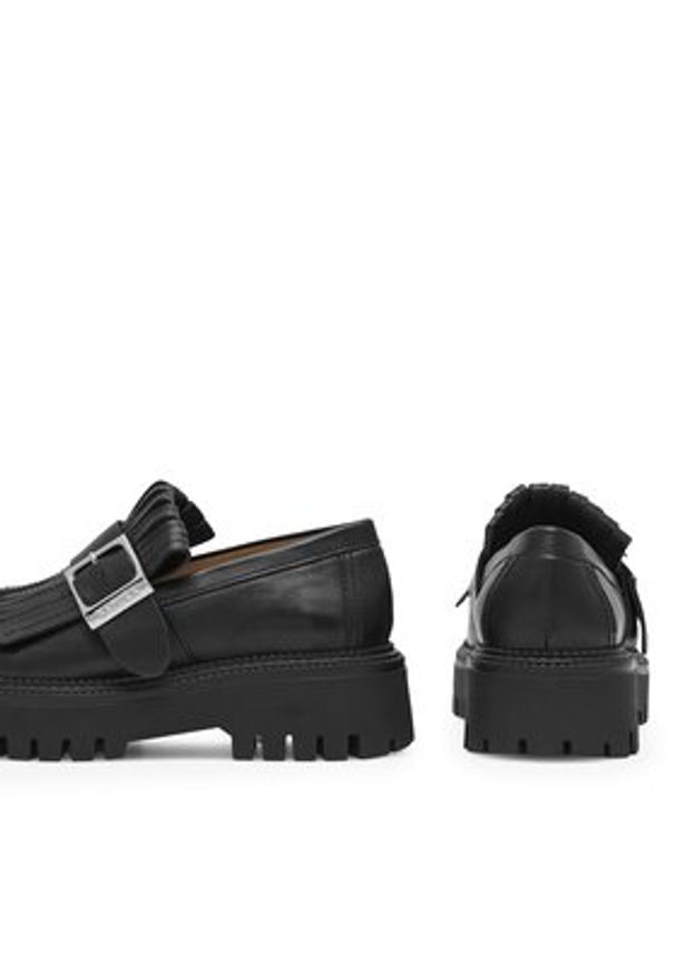 Badura Loafersy DEBORAH-24SS200 Czarny. Kolor: czarny. Materiał: skóra