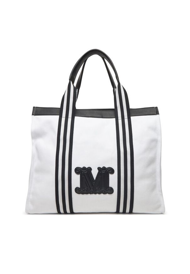 Weekend Max Mara Torebka 2516511019650 Biały. Kolor: biały. Materiał: skóra