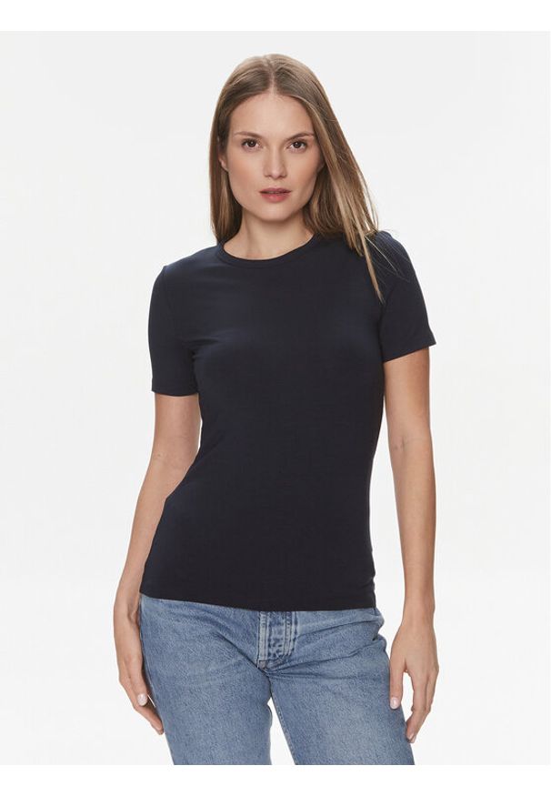 Vero Moda T-Shirt AWARE Heaven 10299736 Granatowy Tight Fit. Kolor: niebieski