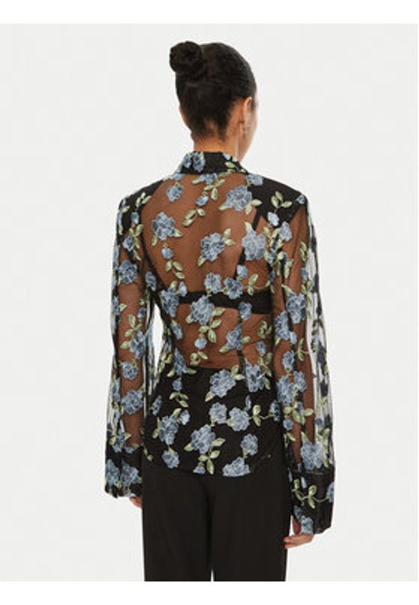 ROTATE Koszula 113635 Czarny Regular Fit. Kolor: czarny. Materiał: syntetyk