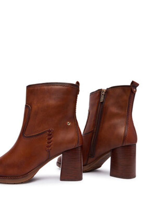 Pikolinos Botki W9U-8945C1 Brązowy. Kolor: brązowy. Materiał: skóra