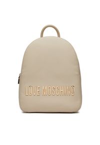 Love Moschino - LOVE MOSCHINO Plecak JC4193PP1LKD0110 Écru. Materiał: skóra