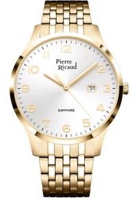 Zegarek Pierre Ricaud Zegarek męski Pierre Ricaud P60056.1123Q złoty. Kolor: złoty #1