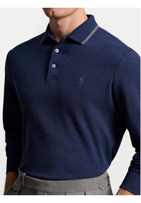 Polo Ralph Lauren Polo 710884588002 Granatowy Custom Slim Fit. Typ kołnierza: polo. Kolor: niebieski. Materiał: bawełna