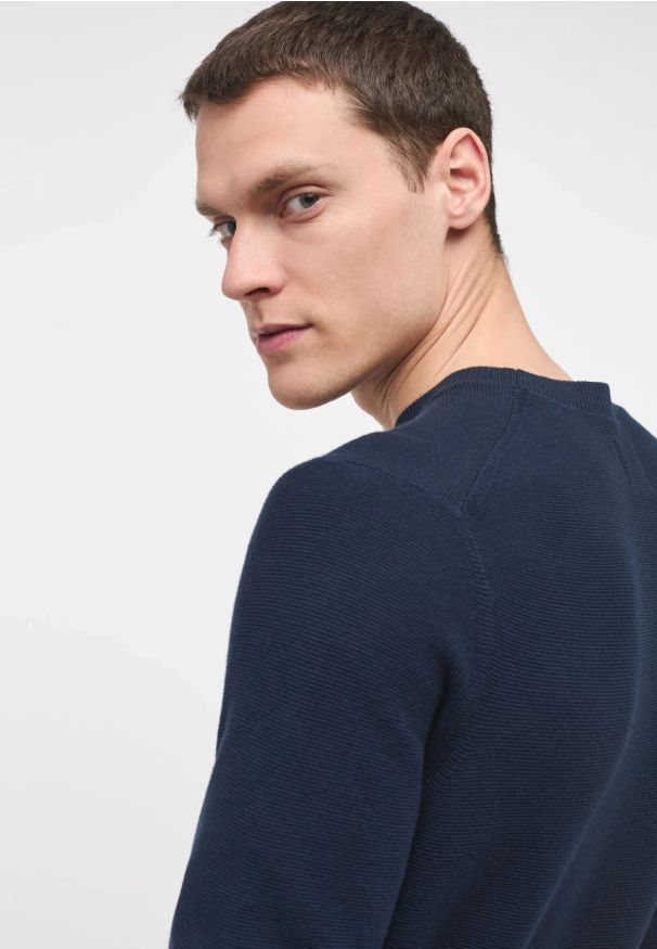 Męski Sweter Mustang Style Emil C Basic Total Eclipse 1014115 5226