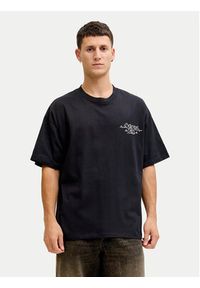 Jack & Jones T-Shirt Dust 12292982 Czarny Loose Fit. Kolor: czarny. Materiał: bawełna #8