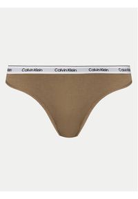 Calvin Klein Underwear Komplet 3 par stringów 000QD5209E Kolorowy. Materiał: bawełna. Wzór: kolorowy #3