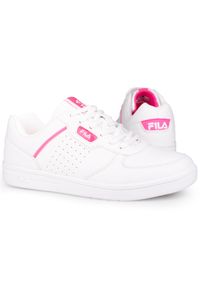 Buty damskie sportowe Fila C. COURT TEENS. Kolor: różowy, biały, wielokolorowy. Sport: turystyka piesza