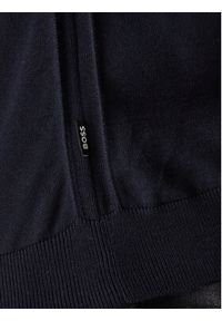 BOSS - Boss Sweter Leno-P 50468239 Granatowy Slim Fit. Kolor: niebieski. Materiał: wełna #4
