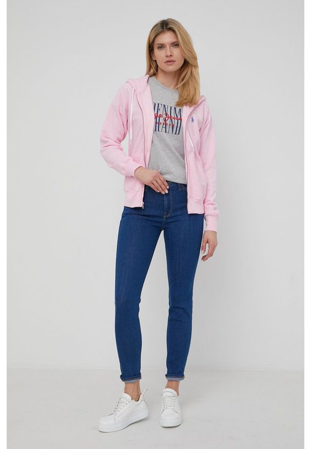 Lee jeansy SCARLETT HIGH DARK ZURI damskie medium waist. Kolor: niebieski