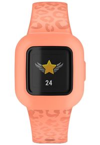 GARMIN - Garmin Vivofit Junior 3 Leopard Pomarańczowy. Kolor: pomarańczowy #3