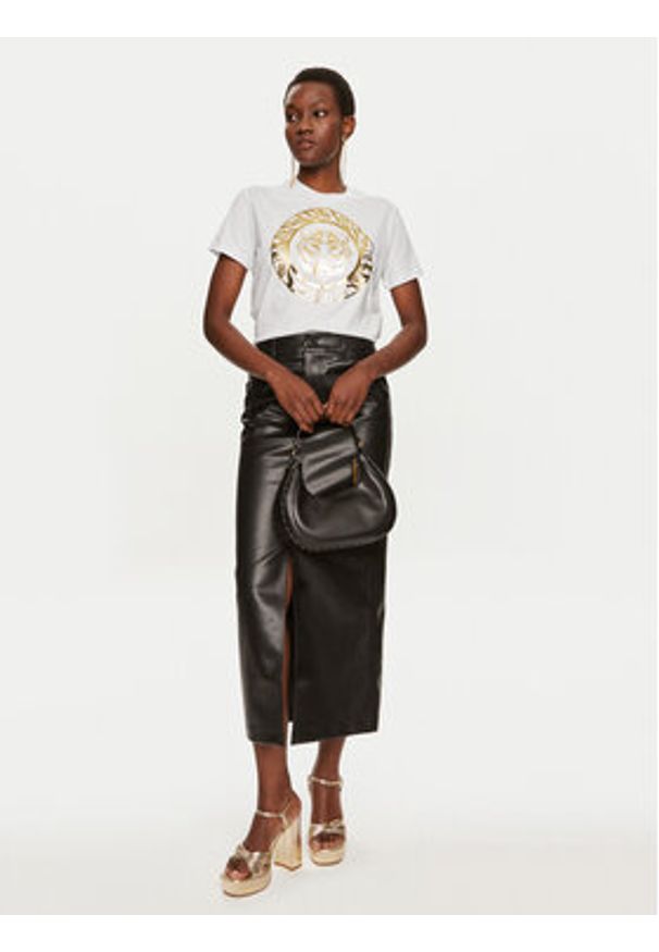 Just Cavalli T-Shirt 76PAHG12 Biały Regular Fit. Kolor: biały. Materiał: bawełna