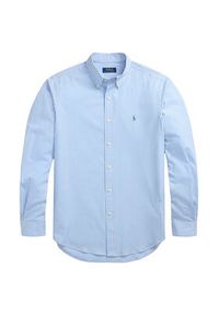 Polo Ralph Lauren Koszula 710929344018 Błękitny Slim Fit. Typ kołnierza: polo. Kolor: niebieski. Materiał: bawełna