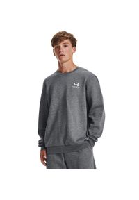 Bluza fitness męska Under Armour Essential Fleece Crew. Kolor: szary. Sport: fitness