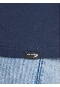 New Balance T-Shirt MT23901 Granatowy Relaxed Fit. Kolor: niebieski. Materiał: bawełna #4