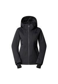 Kurtka damska The North Face Lenado 0A8DDSJK31 - czarna. Kolor: czarny. Materiał: elastan, tkanina, materiał, poliester, puch. Sezon: zima. Styl: sportowy. Sport: narciarstwo