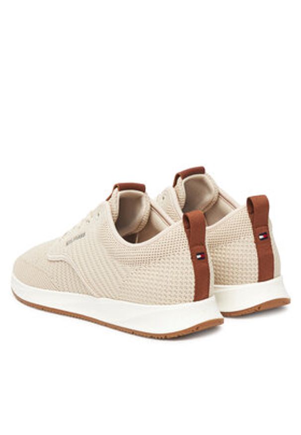 TOMMY HILFIGER - Tommy Hilfiger Sneakersy Newport 3D Premium FM0FM05527 Beżowy. Kolor: beżowy. Materiał: materiał