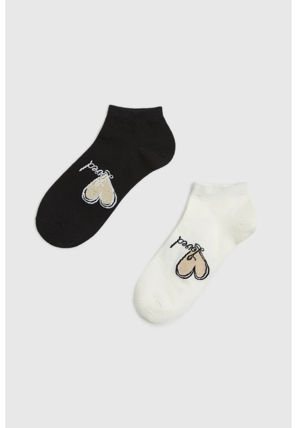 MOODO - Skarpety 2-pack. Materiał: poliester, bawełna, elastan