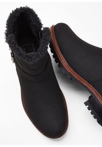 bonprix - Botki. Kolor: czarny. Sezon: zima. Styl: sportowy #2