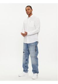Tommy Jeans Koszula DM0DM18962 Biały Regular Fit. Kolor: biały. Materiał: bawełna, len #4
