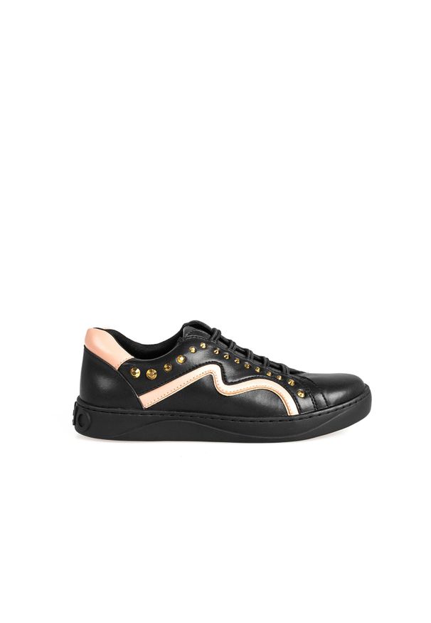 Liu Jo - Liu-Jo Sneakersy | B69003 P0102 | Kobieta | Czarny. Kolor: czarny. Materiał: skóra ekologiczna. Wzór: aplikacja