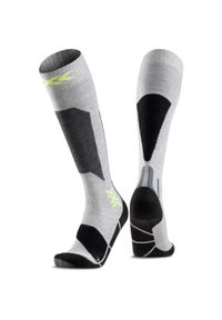 X-Socks - Skarpety narciarskie męskie Ski Discover Otc. Kolor: szary, żółty, wielokolorowy. Sport: narciarstwo