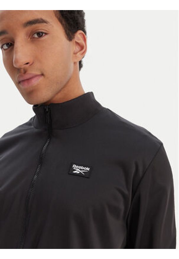 Reebok Dres Brooks RK25564CCM Czarny Regular Fit. Kolor: czarny. Materiał: syntetyk