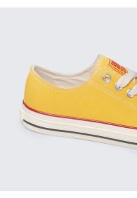 Big-Star - Trampki męskie niskie żółte RR174616 201. Okazja: na co dzień. Kolor: żółty. Materiał: materiał, guma, jeans. Styl: casual, klasyczny, sportowy #7