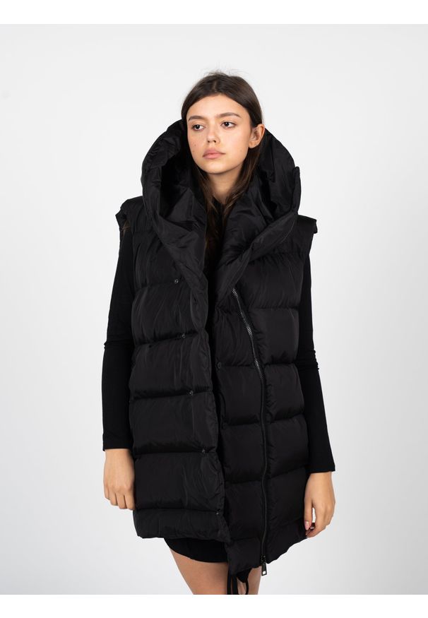 La Haine Inside Us Bezrękawnik "Down Vest Unisex" | LM250 | Mężczyzna | Czarny. Okazja: na co dzień. Kolor: czarny. Materiał: poliamid. Długość rękawa: bez rękawów. Długość: długie. Wzór: jednolity. Styl: sportowy, klasyczny, casual