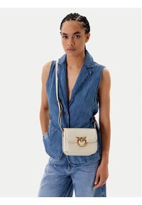 Pinko - PINKO Torebka Love Box Bag Fl Mini 104297 A26L Écru. Materiał: skórzane #5