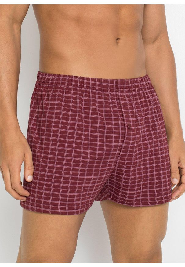 bonprix - Luźne bokserki z bawełnianego dżerseju (3 pary). Kolor: niebieski. Materiał: jersey, bawełna