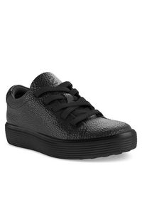 ecco - ECCO Sneakersy Soft 60 K Junior 71384301001 Czarny. Kolor: czarny