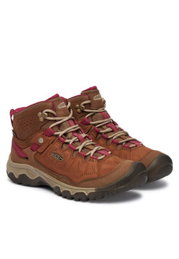 keen - Keen Trekkingi Targhee IV Mid Wp 1030689 Brązowy. Kolor: brązowy. Materiał: nubuk, skóra