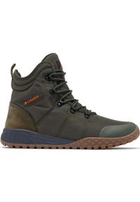 columbia - Buty Sneakersy Męskie Columbia Fairbanks Waterproof. Kolor: zielony. Technologia: Omni-Heat (Columbia). Sezon: zima