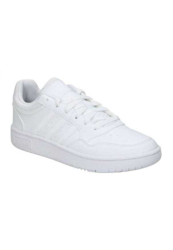 Adidas - Buty adidas Hoops 3.0 K Jr GW0433 białe. Okazja: na co dzień. Kolor: biały. Materiał: syntetyk, guma. Szerokość cholewki: normalna
