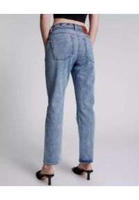 ONETEASPOON - Spodnie jeansowe Truckers Mid Rise. Kolor: niebieski. Wzór: aplikacja, haft #6