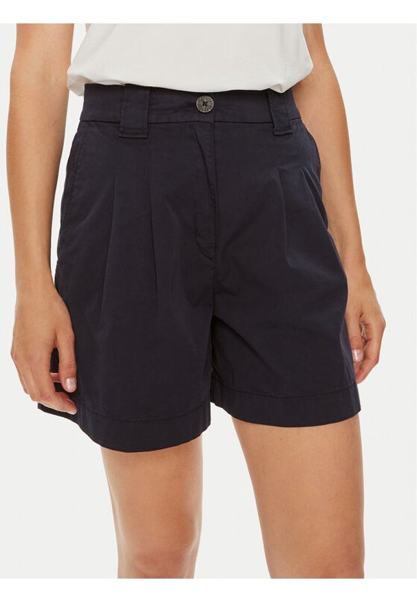 Hugo - HUGO Szorty materiałowe Hanicola-1-D 50489969 Granatowy Relaxed Fit. Kolor: niebieski. Materiał: bawełna