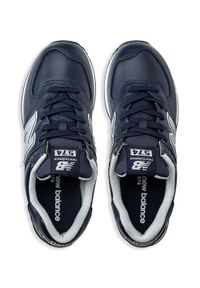 Sneakersy męskie granatowe New Balance ML574LPN. Kolor: niebieski. Materiał: guma, materiał. Szerokość cholewki: normalna. Model: New Balance 574