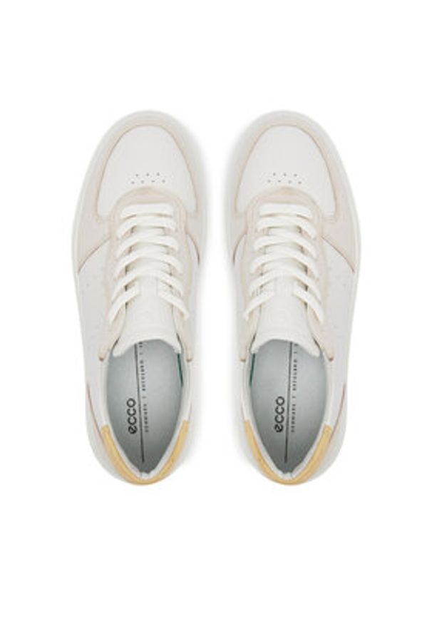 ecco - ECCO Sneakersy Street Platform W 21961361220 Biały. Kolor: biały. Materiał: skóra. Obcas: na platformie