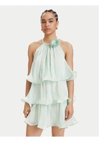 ACCESS FASHION Sukienka koktajlowa 63-3023-308 Zielony jasny Regular Fit. Kolor: zielony. Materiał: syntetyk. Styl: wizytowy #1
