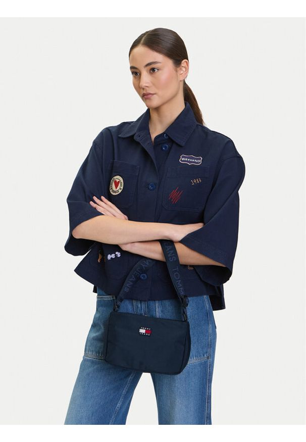 Tommy Jeans Torebka Tjw Daily Shoulder Bag AW0AW17544 Granatowy. Kolor: niebieski