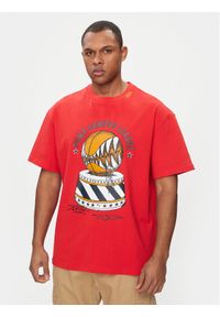 Puma T-Shirt Showtime 624740 Czerwony Regular Fit. Kolor: czerwony. Materiał: bawełna