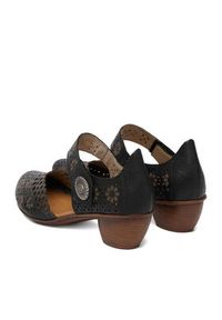 Rieker Półbuty 43753-00 Czarny. Kolor: czarny. Materiał: skóra #8