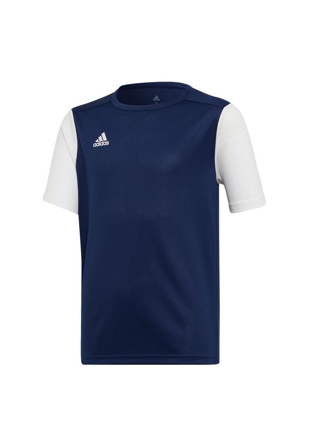 Adidas - Koszulka dziecięca adidas Estro 19. Kolor: niebieski. Materiał: poliester. Sport: piłka nożna